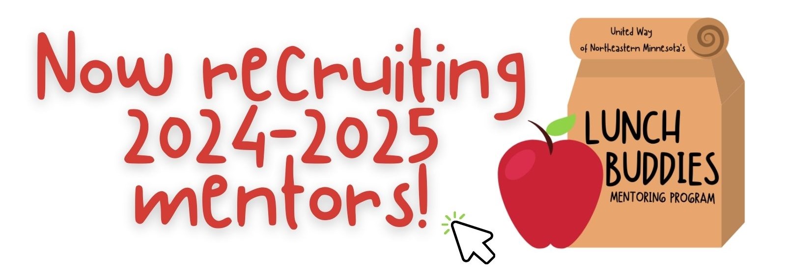Click here to apply to be a 2024-2025 Lunch Buddies mentor!