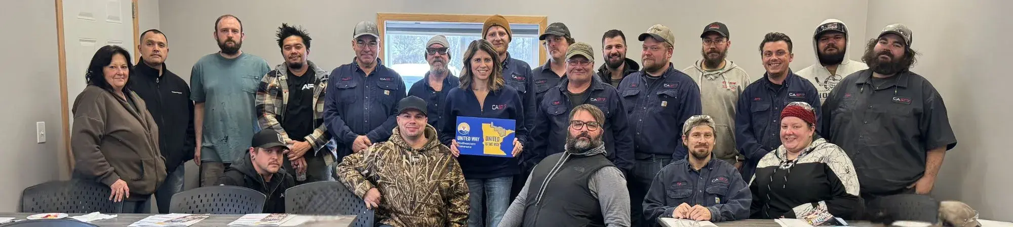 CAST 7 employees at a United Way of NE MN Campaign Meeting